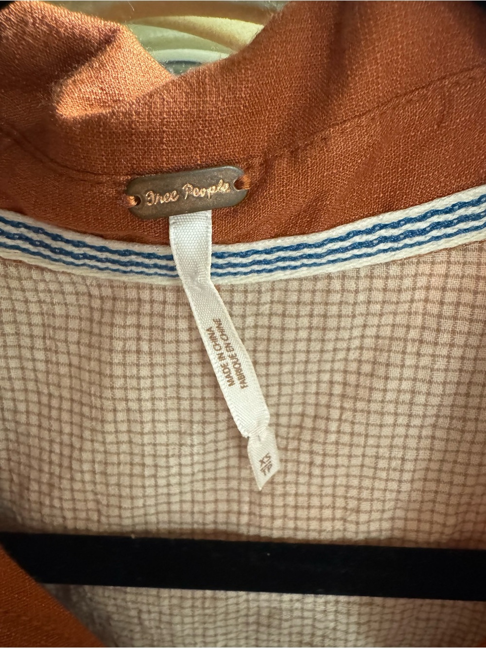 Free People Rust Oversized Button-Down Shirt - Size XS - Picture 4 of 5
